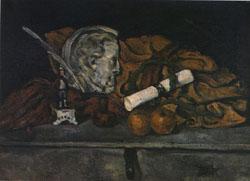 Paul Cezanne Cezanne's Accessories still life with philippe solari's Medallion